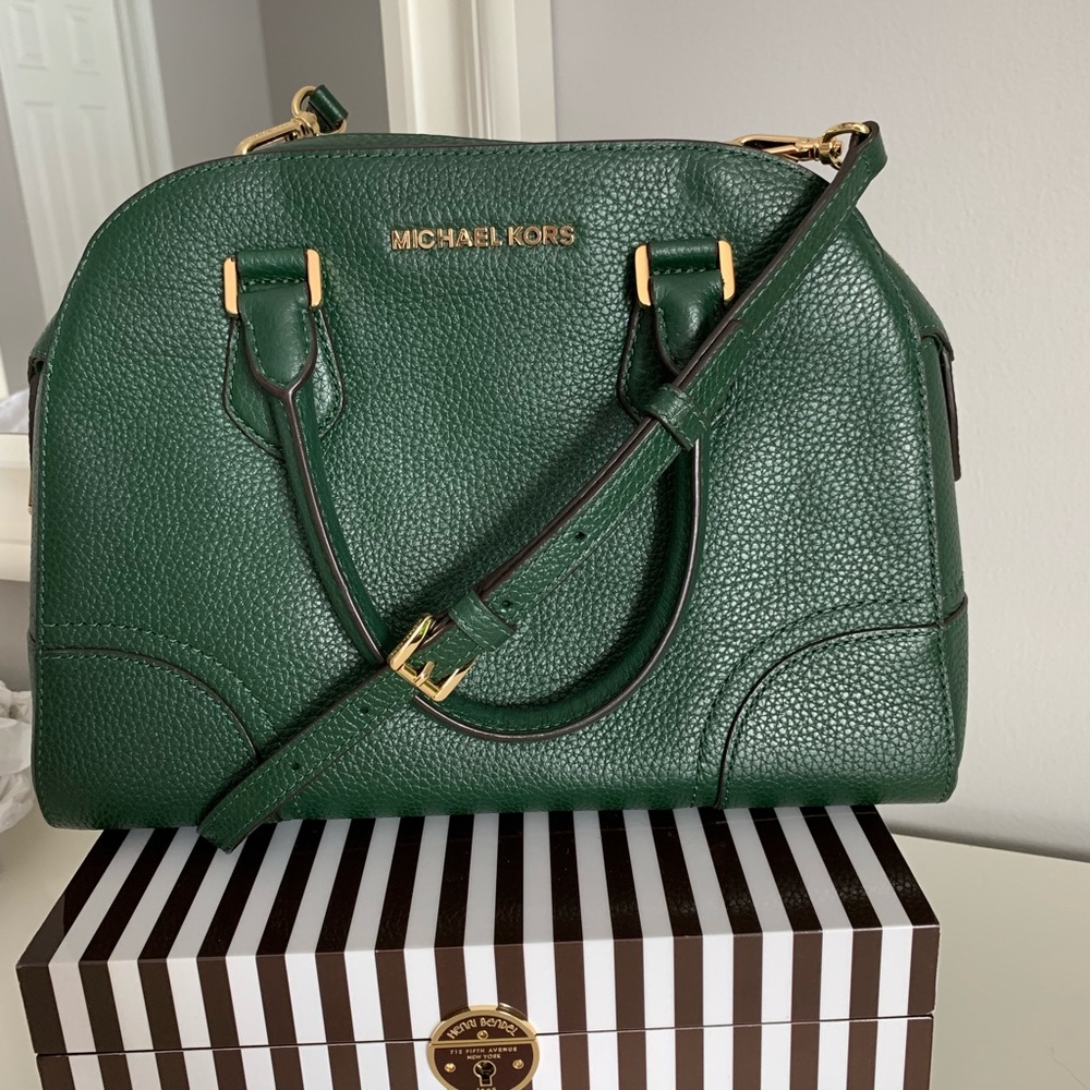 FLASH SALE! Michael Kors Green Satchel Crossbody